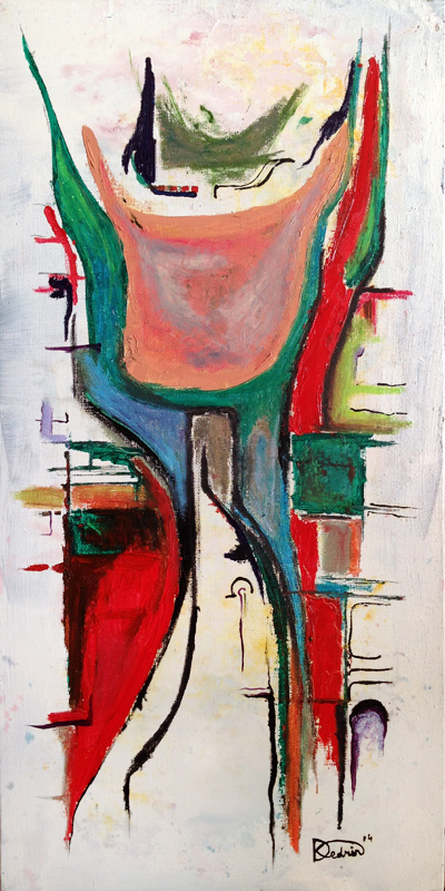 Untitled, Oil on canvas, 20 × 40 in, 2014, archive image 02