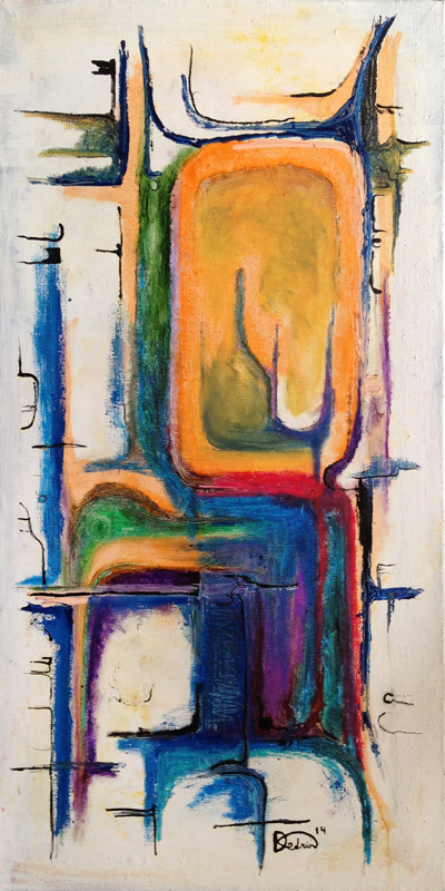 Untitled, Oil on canvas, 20 × 40 in, 2014, archive image 03
